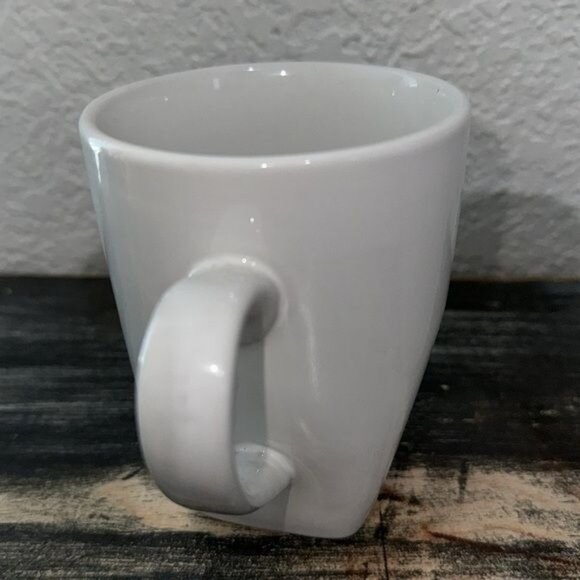 Set Of 4 Palm Restaurant Quality Stoneware Coffee Mugs White - Picture 5 of 8